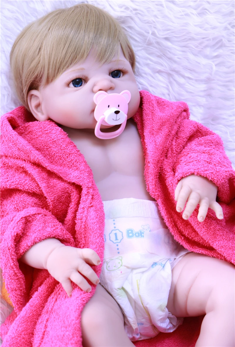 NPK банный халат reborn babies girl dolls 23 &quotполностью силиконовая кукла baby bebe menina детский