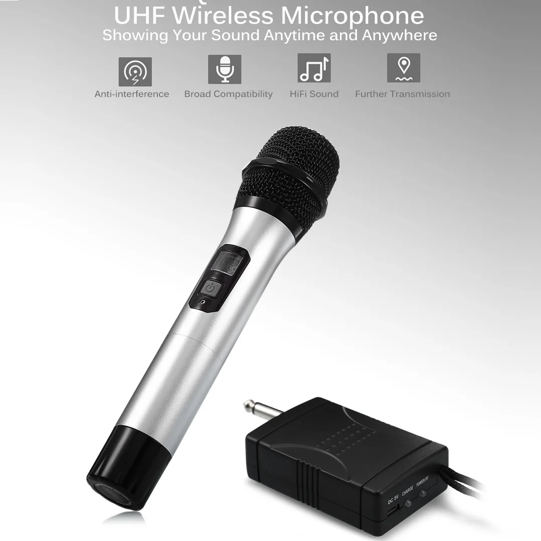 Mesuvida UHF Wireless Studio Microphone Handheld Mic Karaoke Microphone