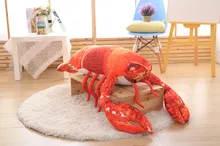 small plush lobster toy cute simulation red lobster doll gift about 55cm