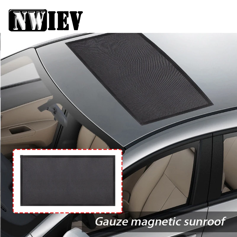 

NWIEV Car Sunroof Window Cover Sun Visor Mesh Mosquito Dust Protection For Volkswagen VW Polo 4 5 7 6 Citroen c4 c5 Kia rio ceed