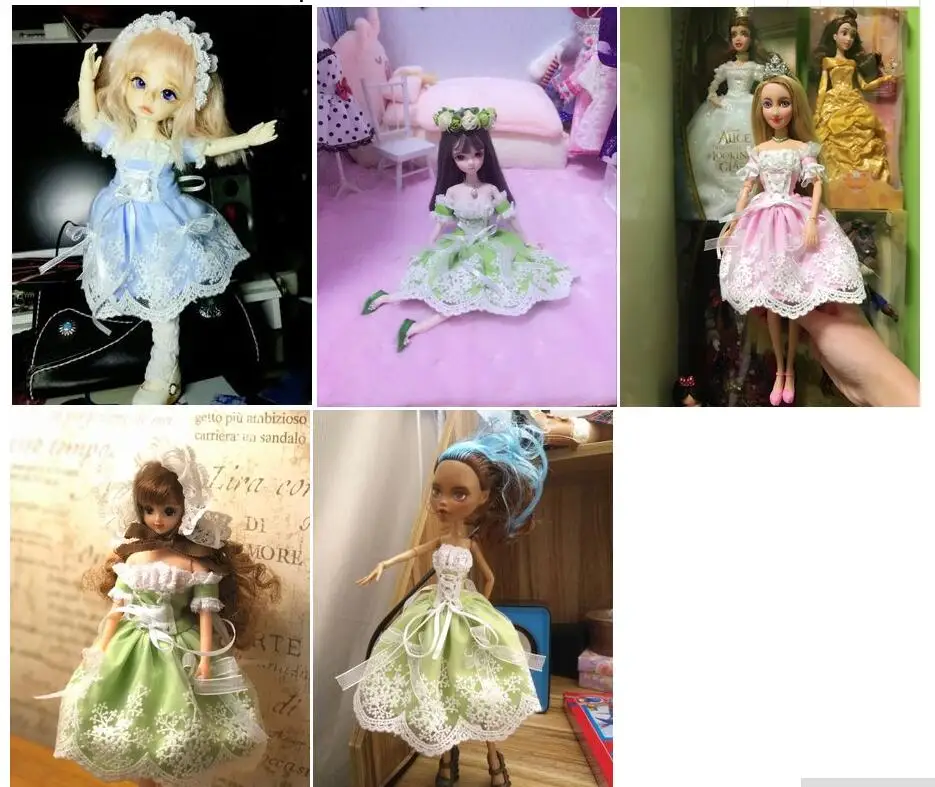 Юбка ручной работы на заказ+ 2 украшения, кукольная одежда для Blythe FR licca, кукла azone, аксессуары, игрушки в подарок