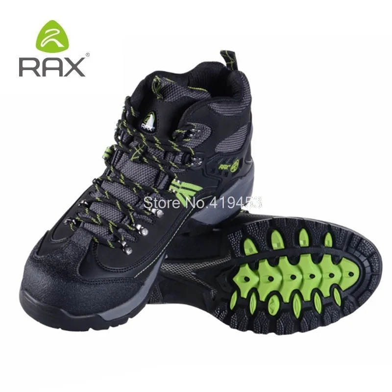 

Rax Mens Hiking Shoes Outdoor Sports Waterproof Antiskid Wear Resistant Climbing Shoes Leather Training Trekking Sneakers D0545