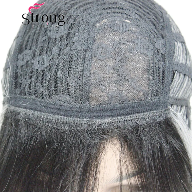 GK-15088TT2-M.GREY 178 Ombre Black Root With Grey Mix High-Quality Heat Ok Long Straight Skin Top Wig (7)