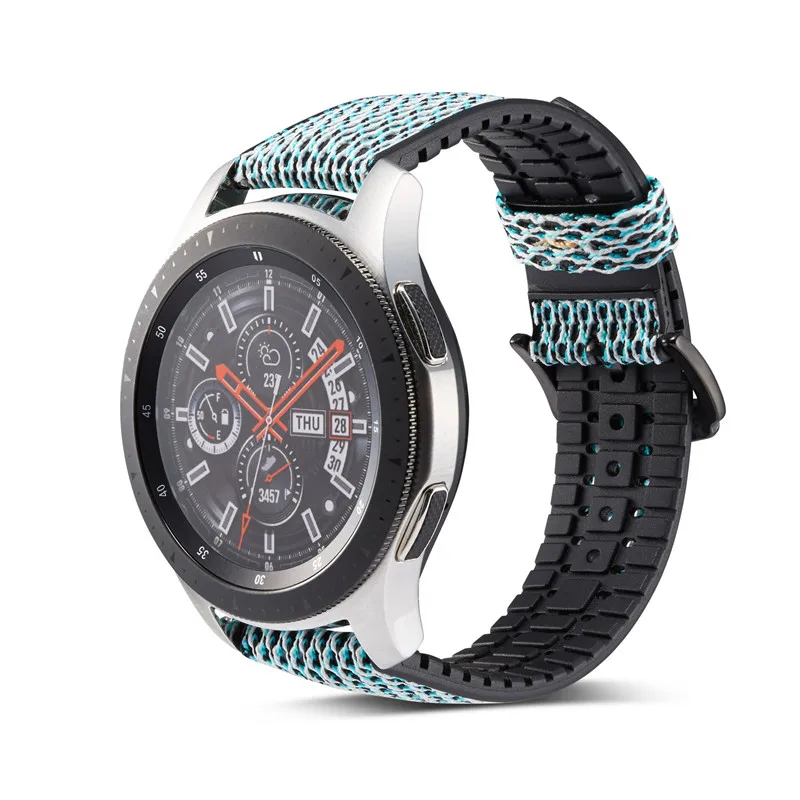 Silicone Strap 22/20mm for Samsung Gear S3 s2 Frontier Classic galaxy watch active 42mm 46mm band huami amazfit bip huawei GT 2