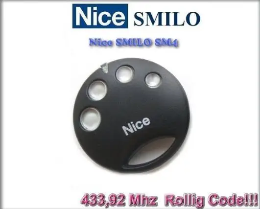 

For NICE SMILO SM4 4-Channel Gate & Garage Door Remote Transmitter / Remote Control