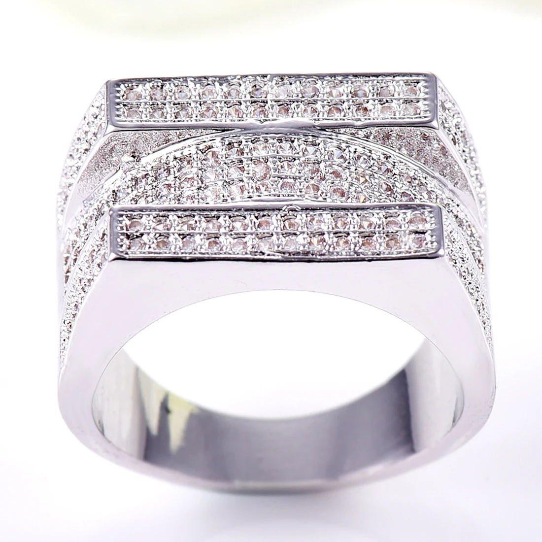 Fashion white High quality classic ring gift for women trendy ring Size