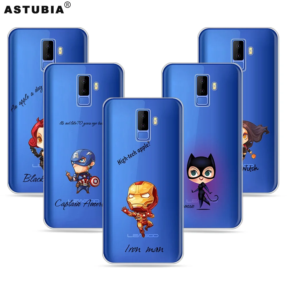 ASTUBIA чехол для Leagoo M9 мягкий силиконовый прозрачный ТПУ человеком-пауком Железный