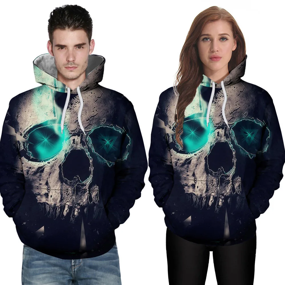 Hoodies Men 2019 Christmas Couple Sweatshirts Women Hoodie Men Streetwear Long Sleeve 3D Printed Hoodie Hooded Moletom Masculino