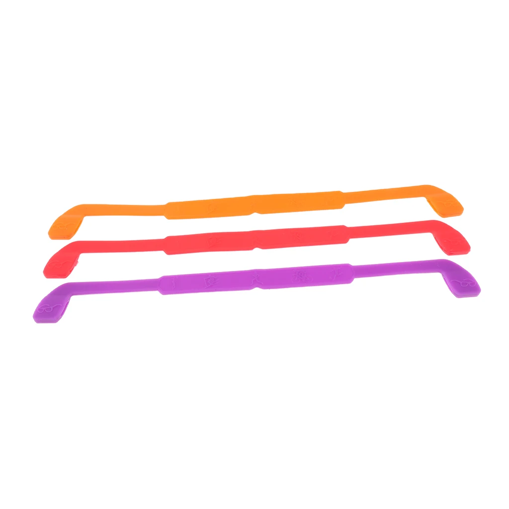 10pcs Anti-slip Silicone Glasses Strap Sports Glasses Strap Holder for Kids Adults, with Eyeglasses Bag and Cloth