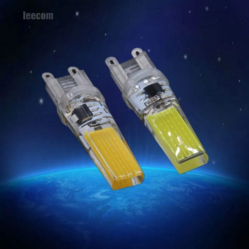 

10pcs G9 Led Lamp 220v 580lm Dimmable Cob Led Bulbs Silicone Light Replace Halogen Spotlight Chandelier Home Lighting