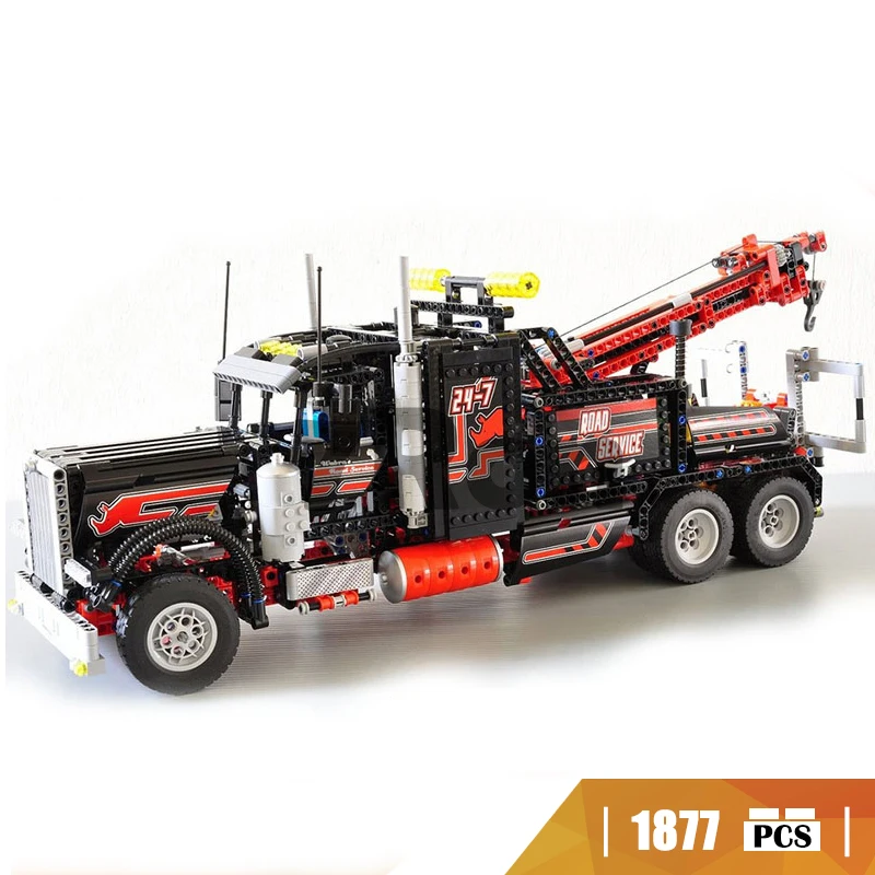 

20020 Compatible with Lego blocks technic American Style Heavy Container Trucks Model building toys hobbies bricks for children
