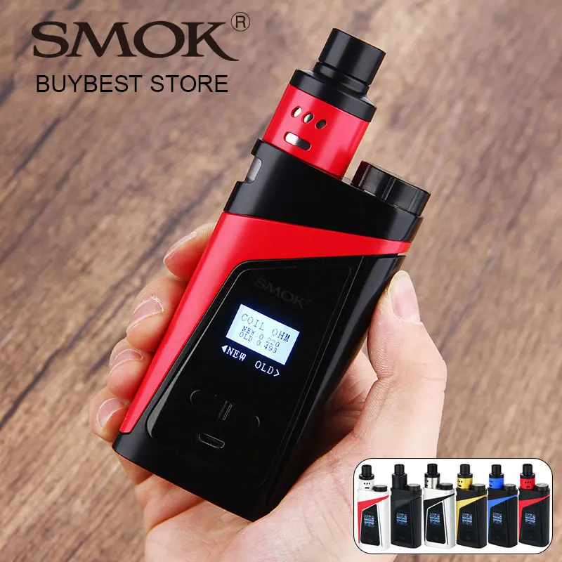 Оригинальный набор для вейпа SMOK SKYHOOK RDTA 220 Вт встроенный бак 9 мл комплект ALL in One Style