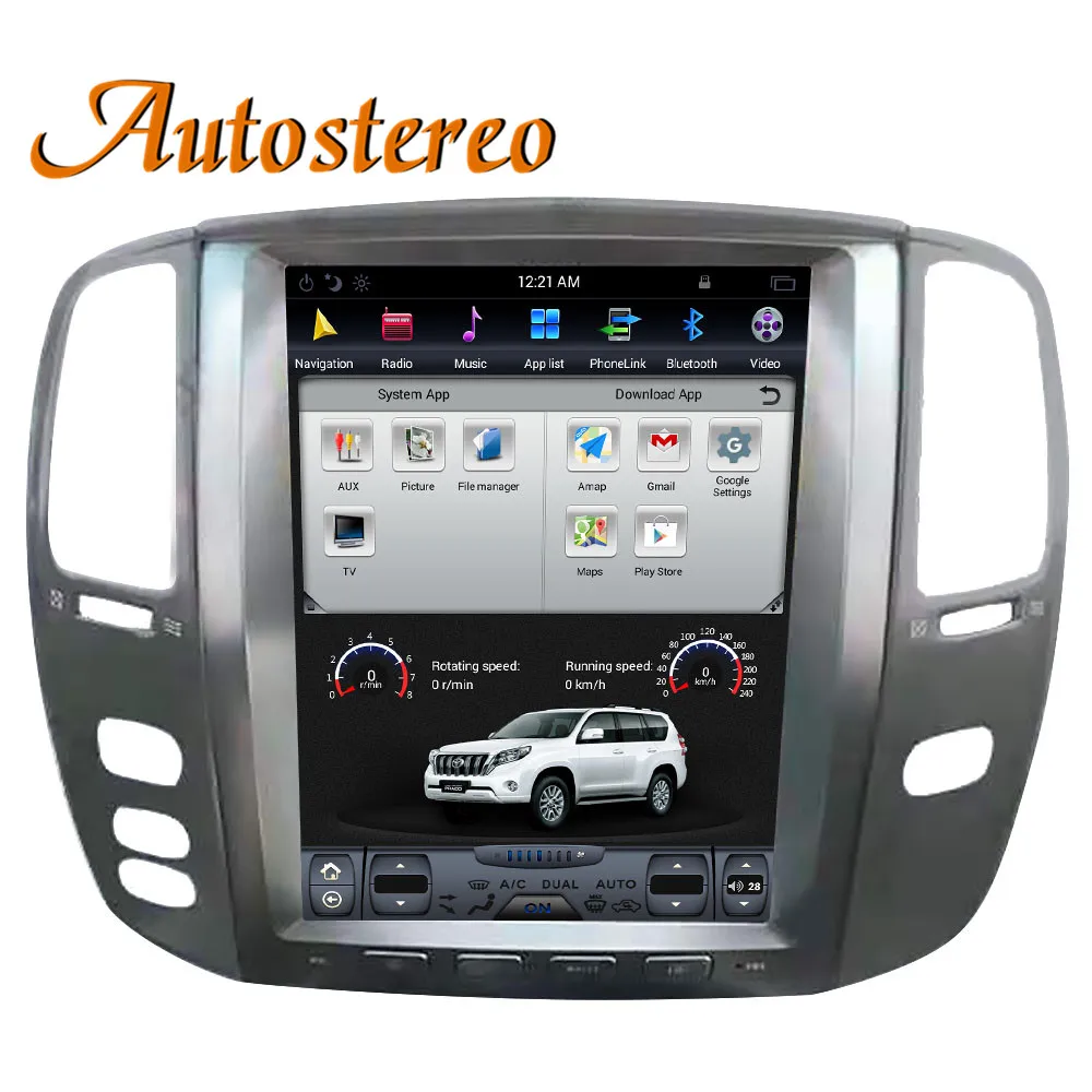 Perfect Tesla style Android Car GPS Navigation For Lexus LX470 2002-2007 headunit multimedia radio tape recorder no DVD player 4K stereo 3 Perfect Tesla style Android Car GPS Navigation For Lexus LX470 2002-2007 headunit multimedia radio tape recorder no DVD player 4K stereo 3