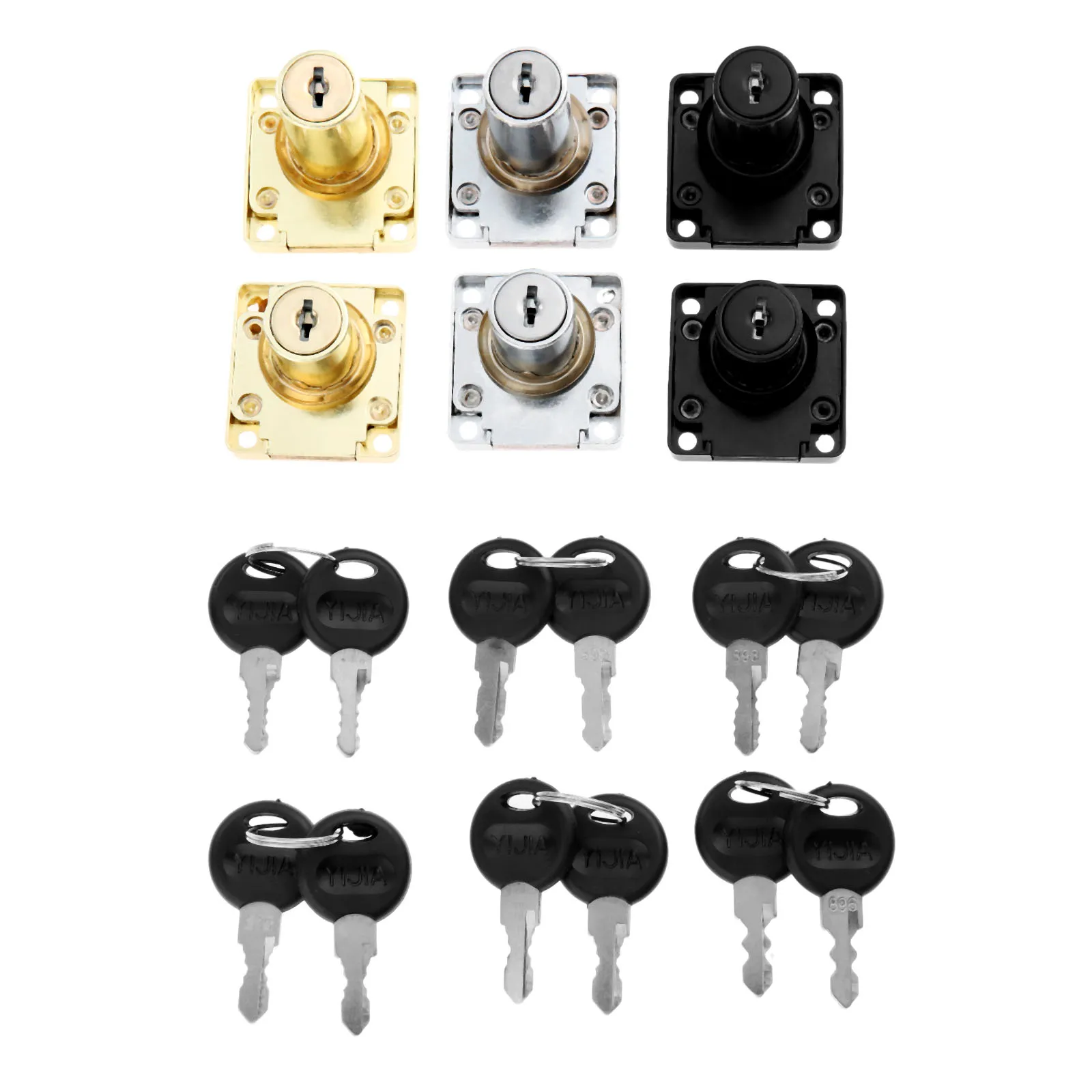 DRELD Drawer Locks with 2 Keys Lock Furniture Hardware Door