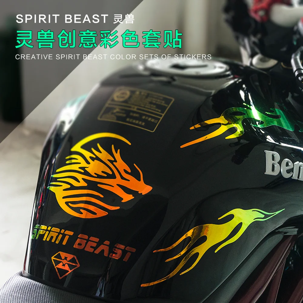 Наклейки на мотоцикл SPIRIT BEAST для Africa Twin Tmax Trk502 Mt 03 Moto Guzzi S1000xr Gsr 600 Bmw S1000rr Sv650 Vespa Sprint