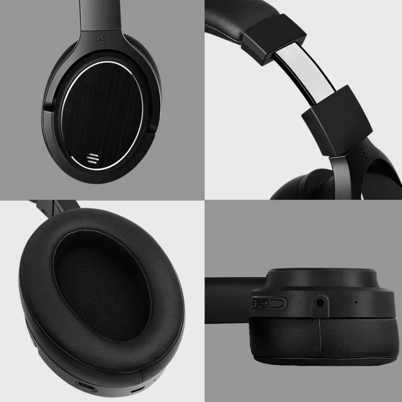 LCJCHDF M1 Active Noise Cancelling Headphones Wireless Headset Microphone Portable With For Phones And Music|Наушники и гарнитуры|