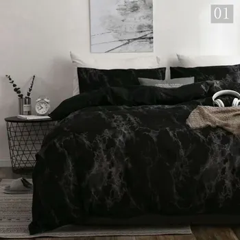

Single Double Bedding Sets Russia Europe Size Luxury Duvet Cover Set For 90/160/200 Bed Queen Bed Linen Set Bed clothes Marble