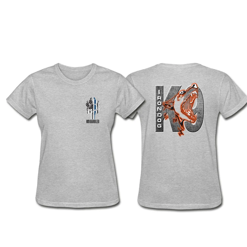 

Canine K9 police war dog 2019 Women T-shirt Summer Short sleeve O-Neck Funny Tshirt triumph bonneville t120