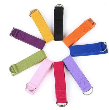 

2 Pcs Fitness Yoga Strap Exercise Gym Pilates Stretch D-Ring With the use of Yoga Mat Pants Set Shirt