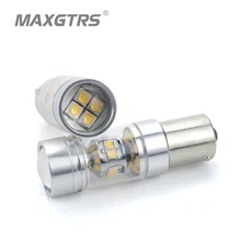 2x S25 BA15S 1156 140 Вт Sharp Чип XBD LED Фары заднего хода туман лампа P21W DRL дневные Бег стоп резервного копирования задние фонари