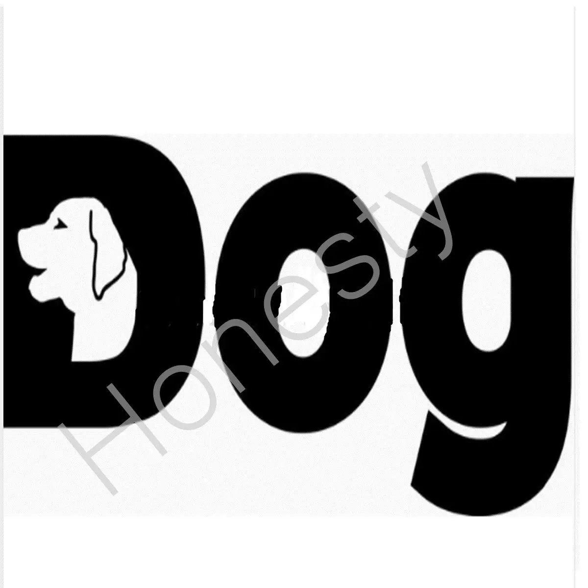 Big Giant Dog Sign car window sticker Reflective Waterproof Vinyl Decal ...