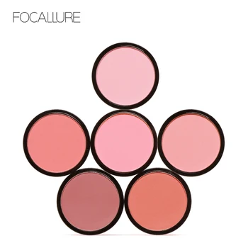 

Focallure Makeup Blush Palette Professional Single Color Face Beauty Cheek Blusher Shading Pressed Powder Blusher Set Cosmetics