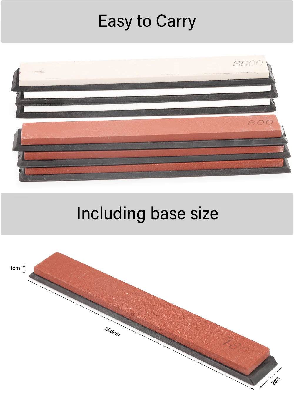 6PCS Portable Sharpening Stone for Kitchen Use