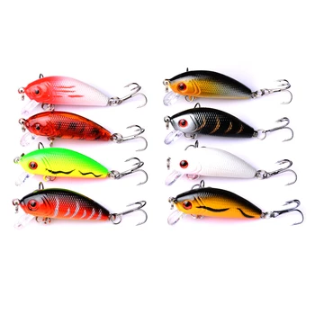 

40Pcs 5cm 3.5g Swim Fish Fishing Lure Artificial Hard Crank Bait topwater Wobbler Japan Mini Fishing Crankbait lure