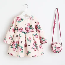 Girls Dress Unicorn Party Children Clothing Princess Dress with Bag 2018 Baby Clothes Kids Flower Dresses for Girls Costumes w l monsoon baby girls dress with sashes 2017 autumn brand princess dress girls clothing flower kids dresses children clothes
