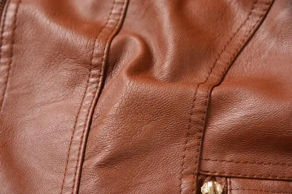 Популярная осенняя и зимняя кожаная куртка Новая женская куртка с отстегивающимся капюшоном с отворотом длинный рукав короткая искусственная кожа