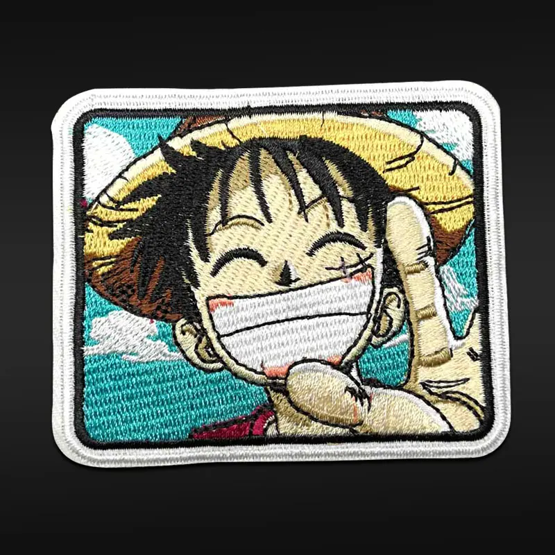 

Anime One Piece Full Embroidered Iron On Clothes Patches For Clothing cartoon patch Badges Stickers Appliques Garment Wholesale