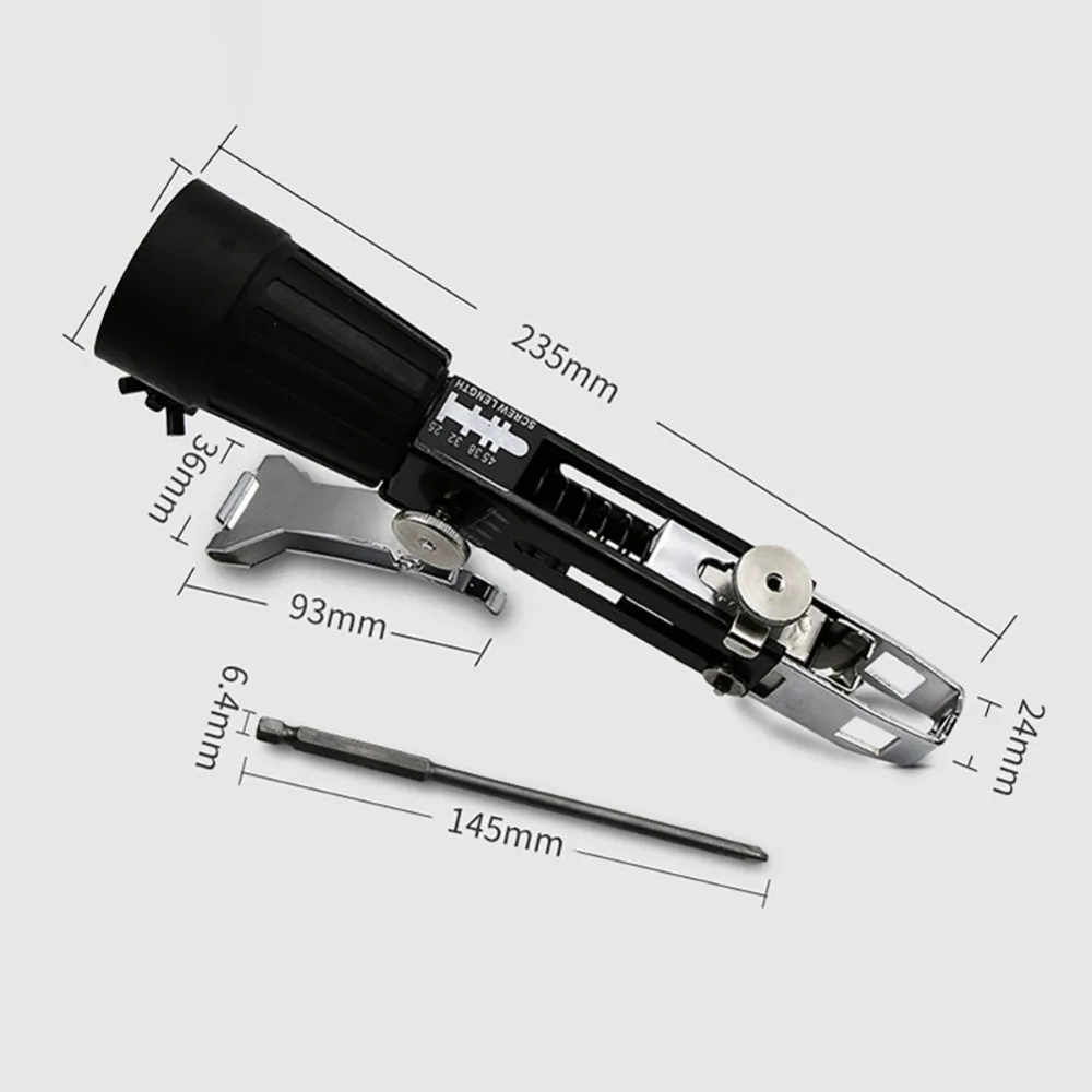 Электрический автоматический цепной ремень гвоздь-шуруп пистолет винтовой цепи держатель для ногтей пистолет адаптер путевой шуруп дрель