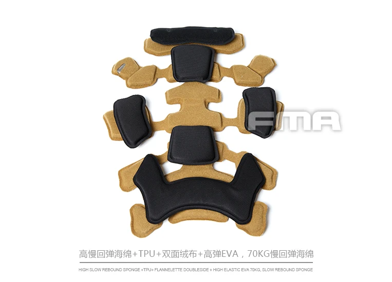 

Free Shipping FMA Outdoor Version MT Helmet protected Pads Memory Foam Pad