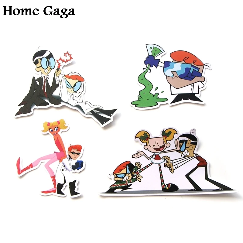 20 компл./лот Homegaga 39 шт./компл. Dexter's Lab Мультфильм Дети diy 90s Арт печать телефон ноутбук велосипед Скрапбукинг наклейки стикер D1765