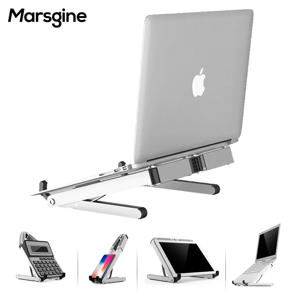 

Foldable Laptop Stand Aluminum Adjustable Desktop Tablet Holder Desk Table Mobile Phone Stand For iPad Macbook Pro Air Notebook