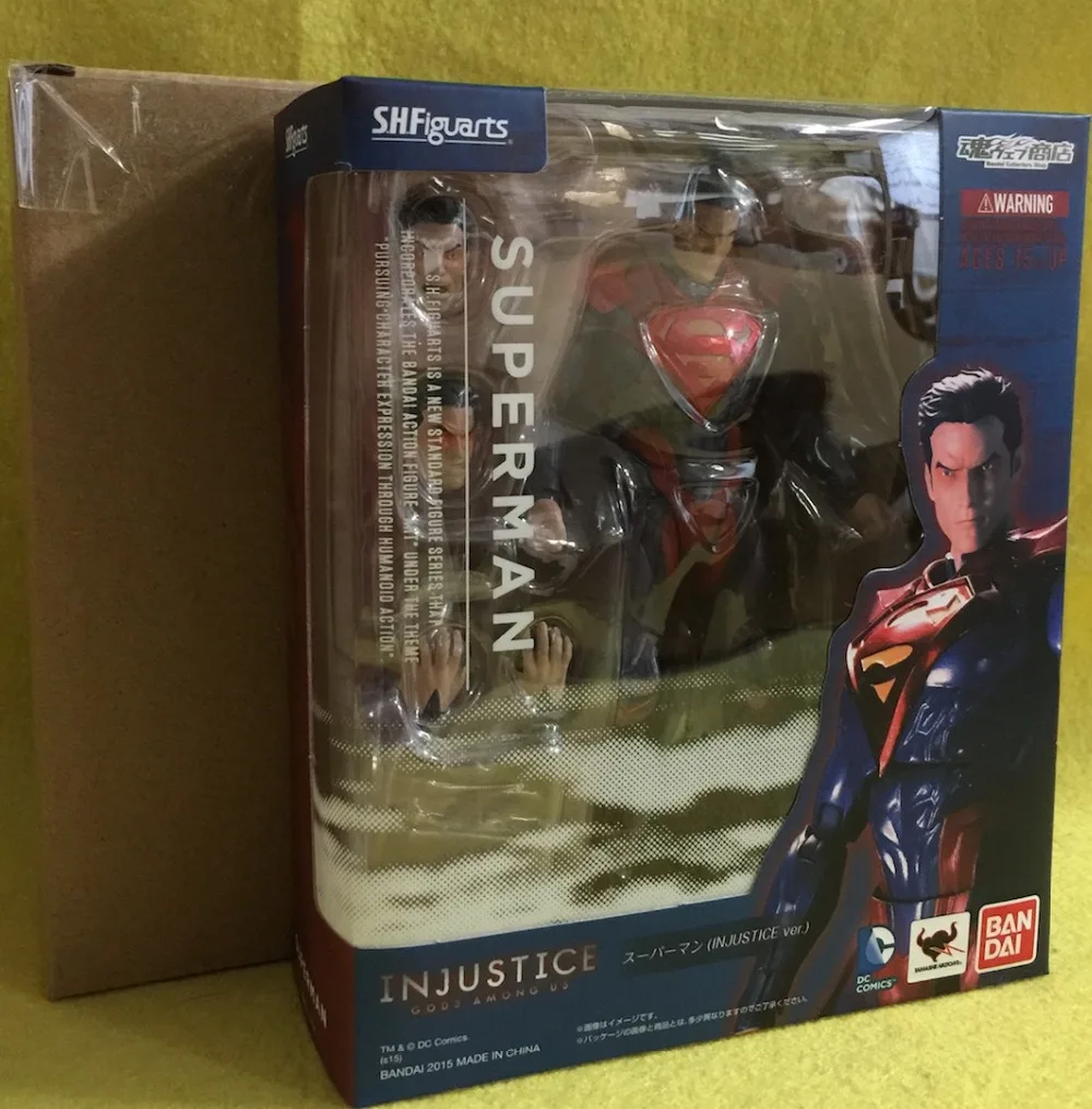 Оригинальные BANDAI Tamashii NACES S. H. Figuarts(SHF) Эксклюзивная Фигурка-Супермен INJUSTICE Ver. от "INJUSTICE"