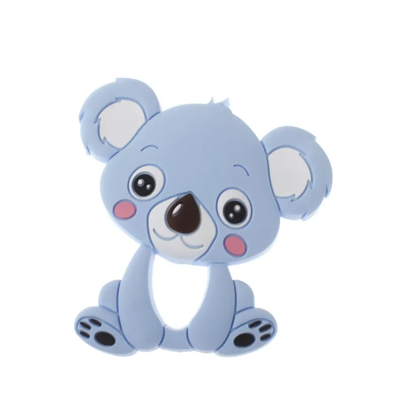 Wholesale 10pc Koala Silicone Baby Teether Animal Bear Bpa Free Newborn Teething Necklace Pendant Accessories DIY Christmas Gift