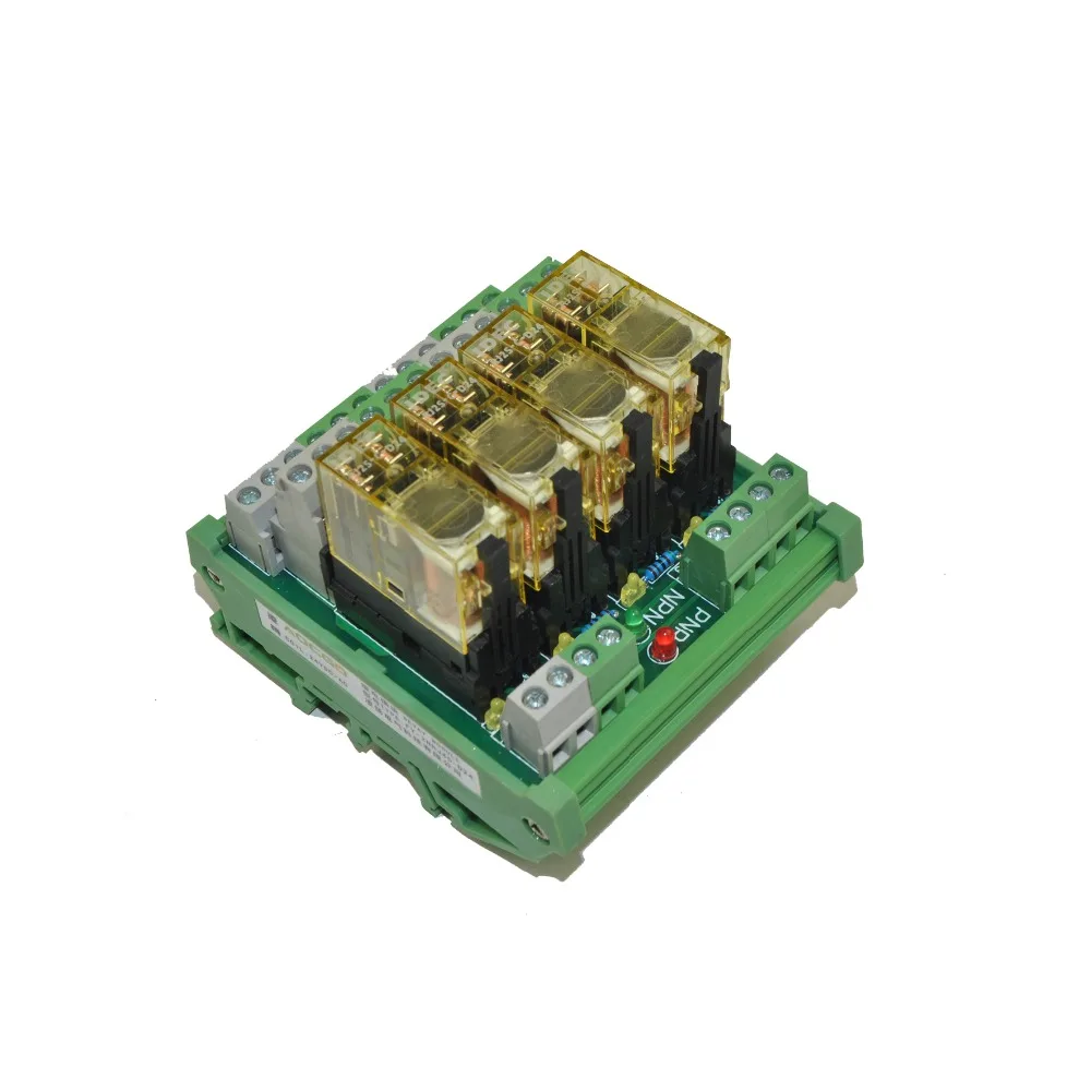 4 канальный DPDT din рейку IDEC RJ2S 24VDC интерфейсный релейный модуль|interface relay|din mounting