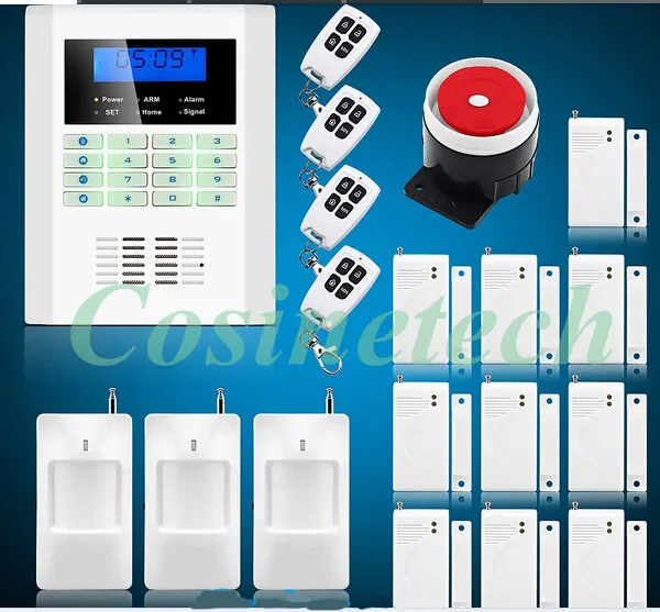 

customized 101 defense zones DIY alarm Intelligent SMS Voice alert remote control GSM850/900/1800/1900MHz PSTN Alarm System