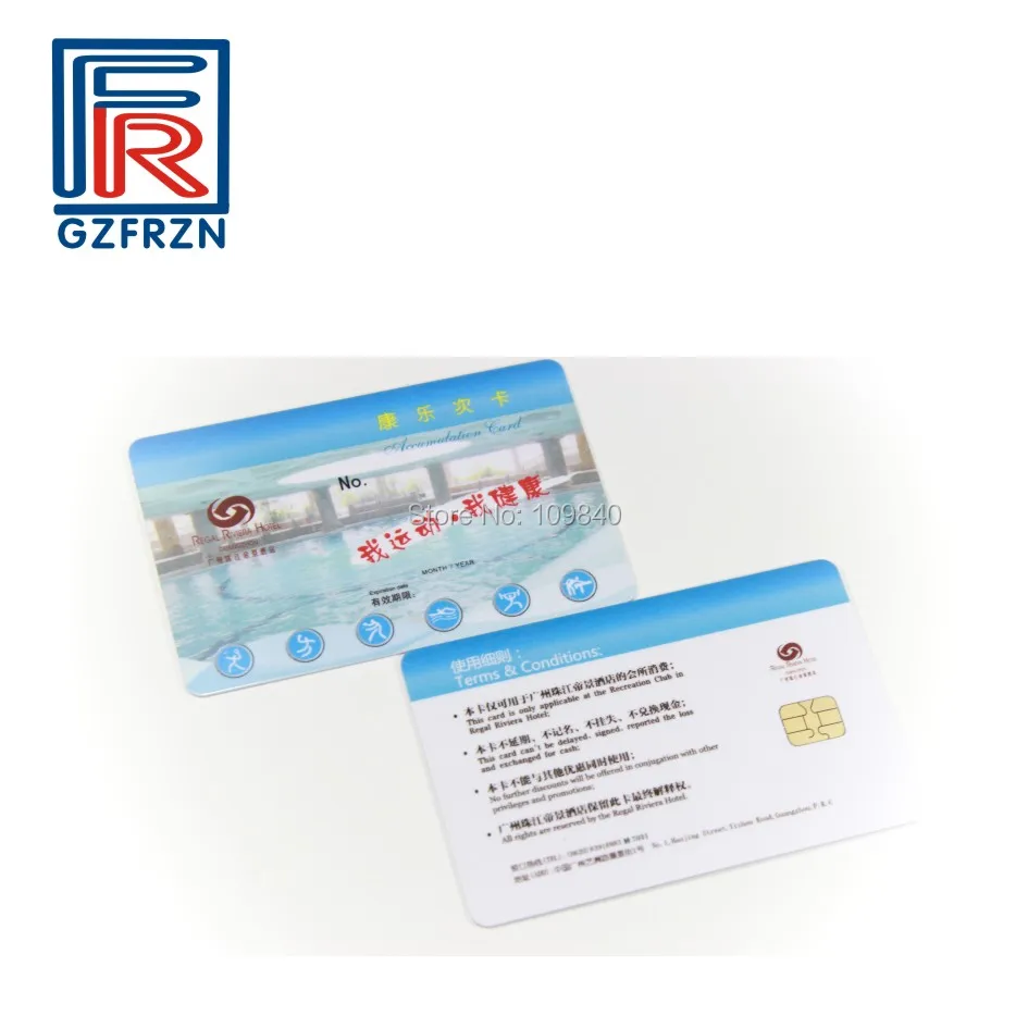 1000 шт. Двусторонняя CMYK офсетная печать FM 4442 карты ISO 7816 Smart card контакт IC карт/hotle двери карты