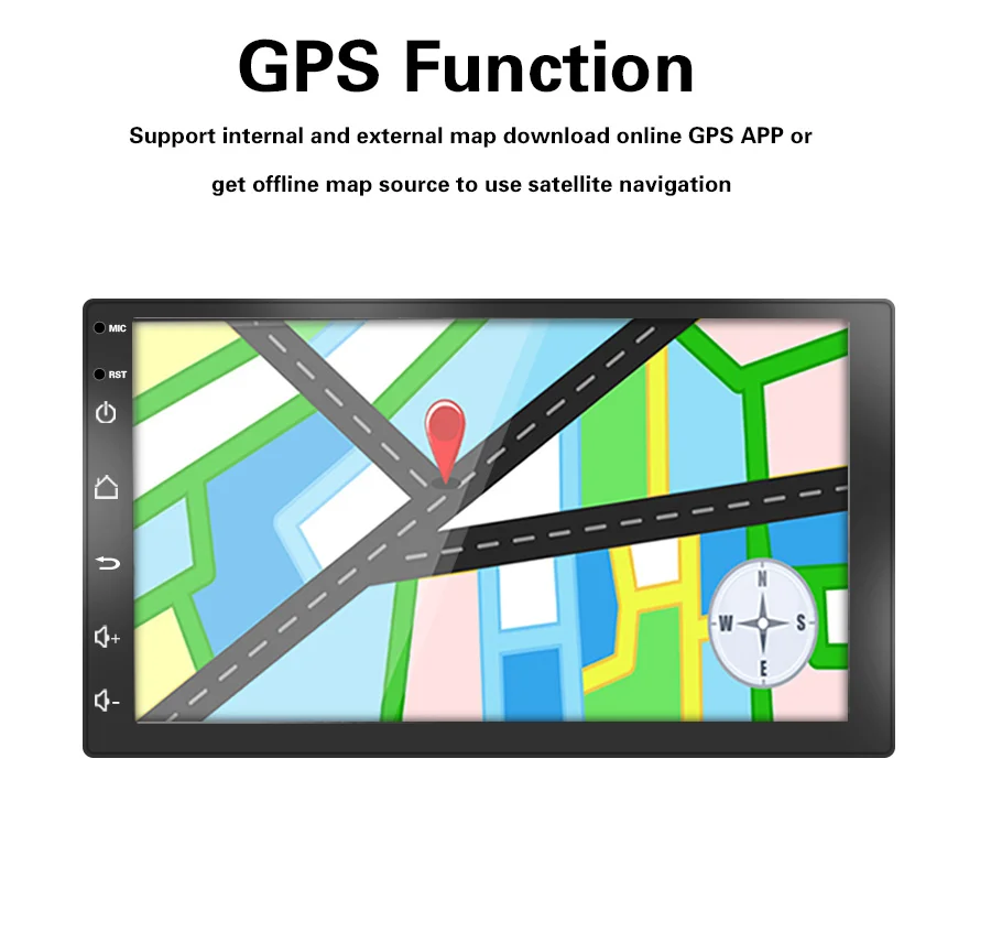 Clearance TOPSOURCE Car Multimedia Player Android 6.0 Car DVD Radio Player 2 din WiFi For Nissan TOYOTA Volkswagen Universal GPS 1024X600 11