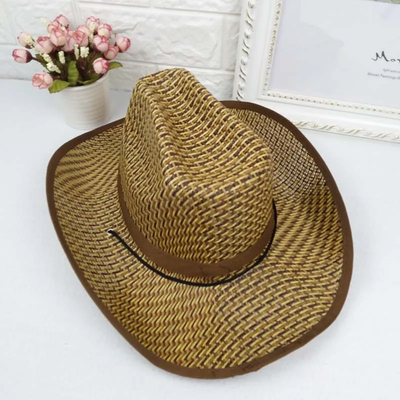 قبعات للحماية من الشمس الرجال فارس قبعات رعاة البقر الغربية قبعة من القش المحمولة الشاطئ قبعات الرياضة في الهواء الطلق الرجال و المرأة القبع... قبعات للحماية من الشمس الرجال فارس قبعات رعاة البقر الغربية قبعة من القش المحمولة الشاطئ قبعات الرياضة في الهواء الطلق الرجال و المرأة القبع...