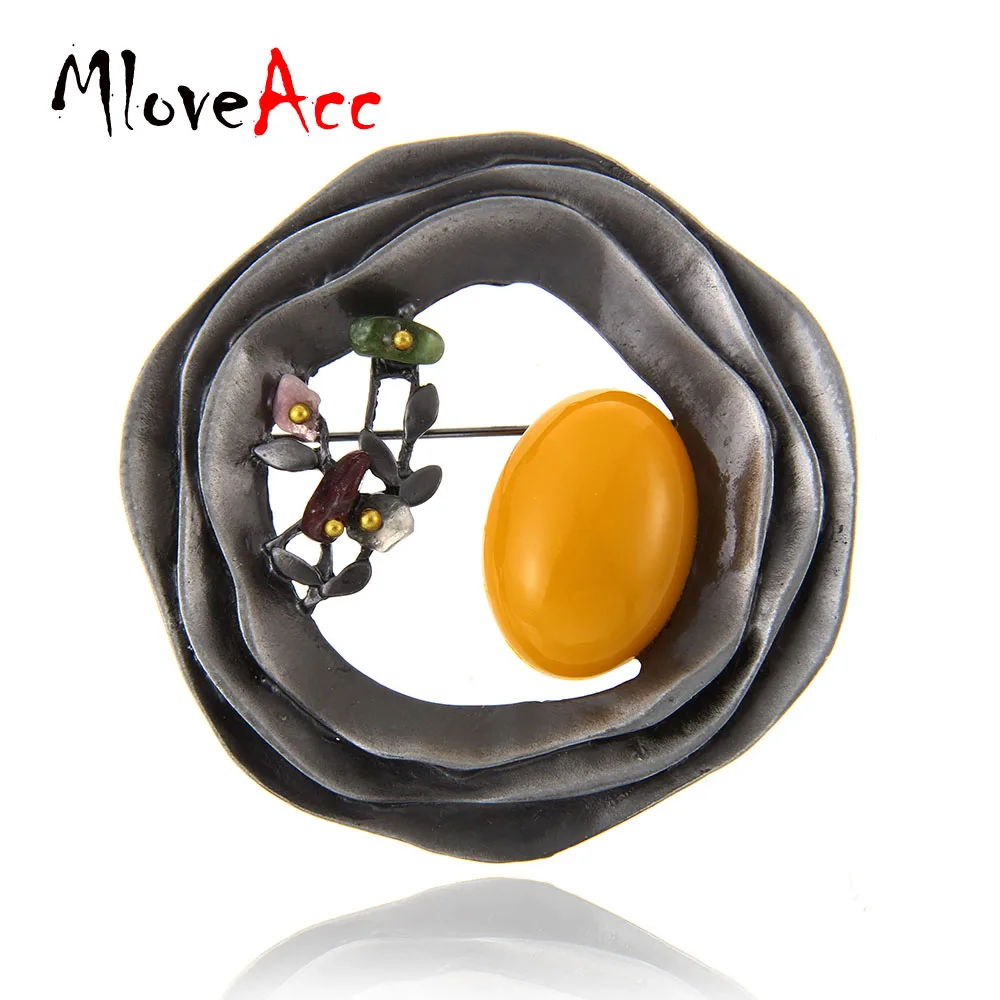 

MloveAcc Korean Design High Quality Alloy Rhinestone Brooches Pendant Jewelry Pins Women Dress Shoulder Brooches Clips
