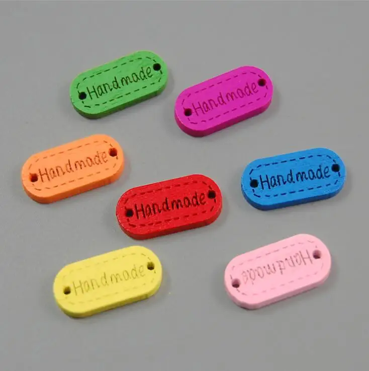 

50PCs Wooden Buttons For Clothes Needlework Sewing Handmade Letter Decorative Children's Button Craft And Scrapbooking