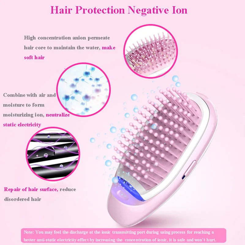 3D надувная электрическая щетка для волос Расческа портативная щетка для массажа волос отрицательные ионы Уход за волосами Выпрямитель для волос# BCM-1061