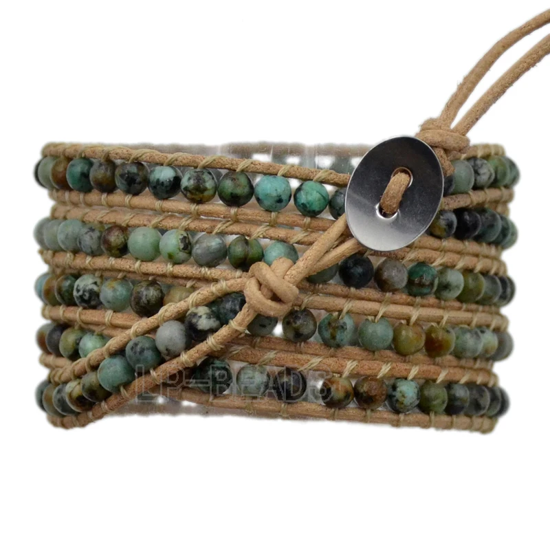 001-6 African Turquoise 5turns a