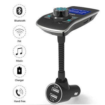 

Bluetooth Wireless Car Mp3 Player Handsfree Car Kit FM Transmitter 12V 3.1A USB Charger LCD Display Car FM Modulator Universal