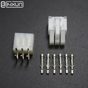 

4.2mm 5557 6P Right Angle Wiring Electrial Connector 5569 6Pin Male Plug and Female Plug Socket Kit for Auto ect.