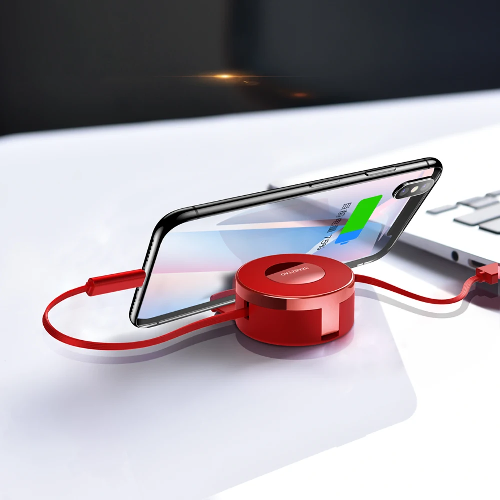 Oatsbasf 3 In 1 Micro Usb Type C Retractable Cable for IPhone X 8 7 6 6s plus Powder Cake Box Hidden USB Charging Charger Cable Oatsbasf 3 In 1 Micro Usb Type C Retractable Cable for IPhone X 8 7 6 6s plus Powder Cake Box Hidden USB Charging Charger Cable
