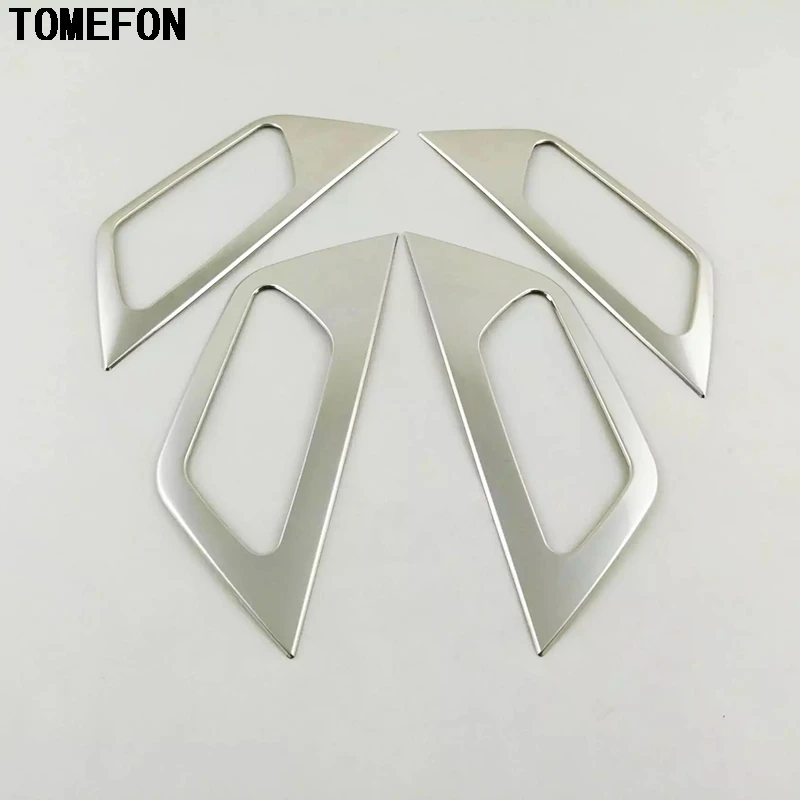 TOMEFON нержавеющая сталь внутренняя дверная ручка чаша рамка 4 шт для Peugeot 3008 GT 3008GT